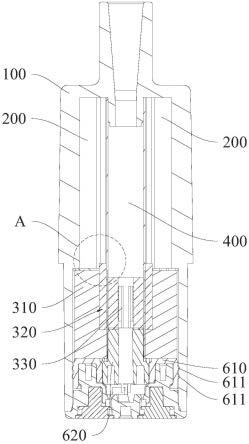 可视雾化液不漏液雾化器结构的制作方法