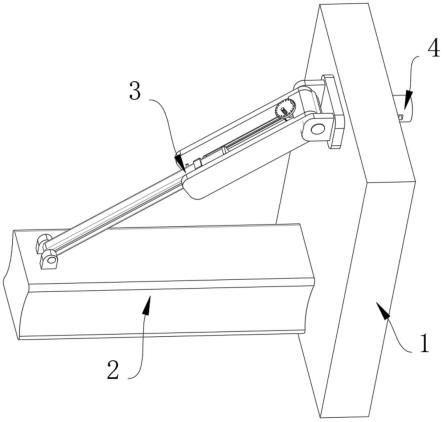 一种可调钢拉杆式悬挑脚手架的制作方法