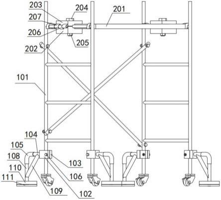 一种建筑施工架加固装置