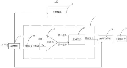 一种保护电路及采用其的投影仪的制作方法