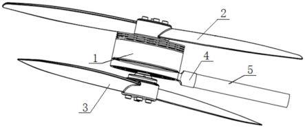 一种无人机用单轴双桨动力装置的制作方法