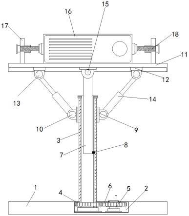 一种角度可调投影机升降设备的制作方法