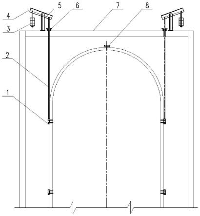 一种工业炉管排侧面悬吊装置的制作方法