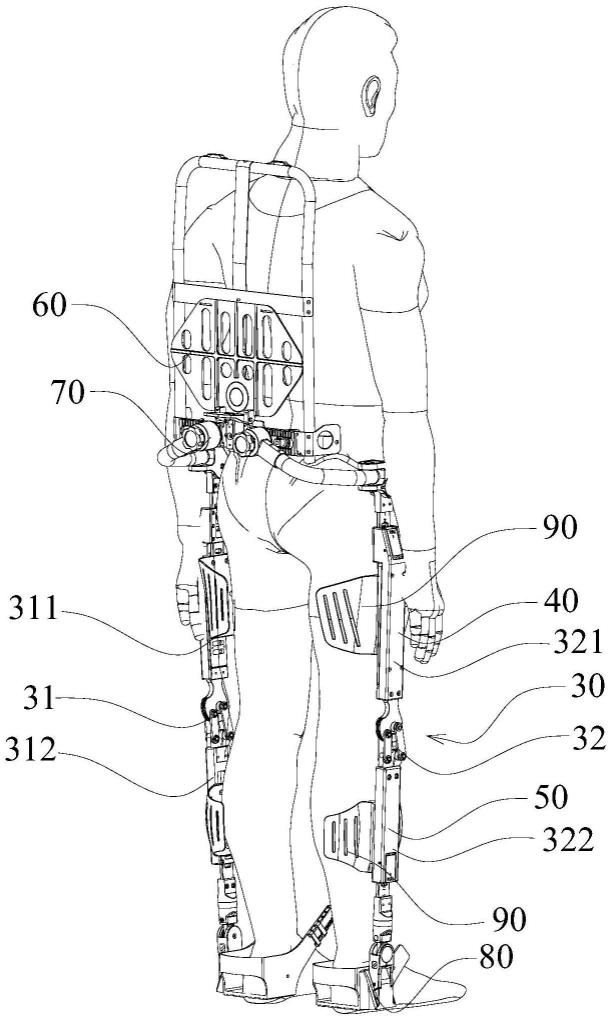 一种外骨骼腿部组件及外骨骼系统的制作方法