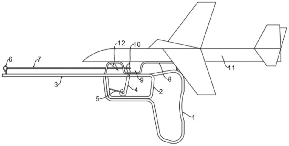 一种折纸飞机及推射装置的制作方法