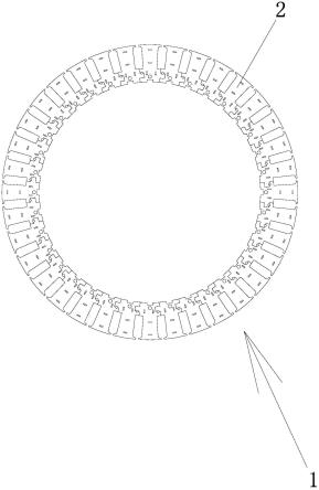 一种分体式平推定子铁芯结构的制作方法