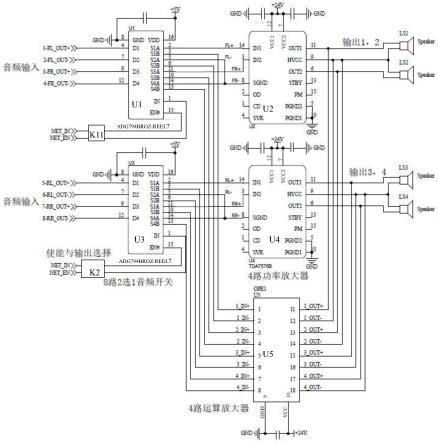 车载终端音频直接输出和外接功放切换控制装置及兼容切换方法与流程