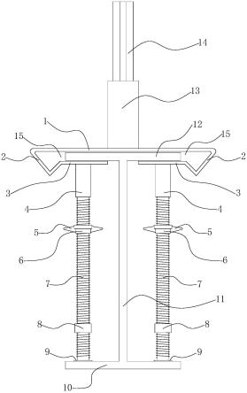 一种简易悬挑式脚手架立杆固定装置的制作方法