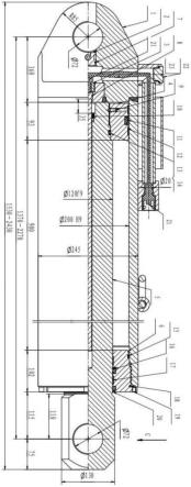 一种锻扁缸底安装传感器的推移千斤顶的制作方法