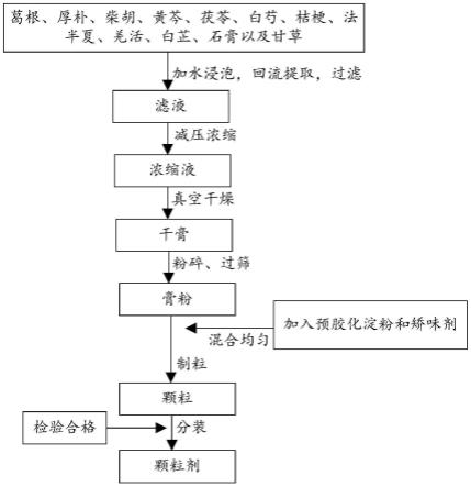 中药复方葛厚石苓颗粒及其制备方法和应用