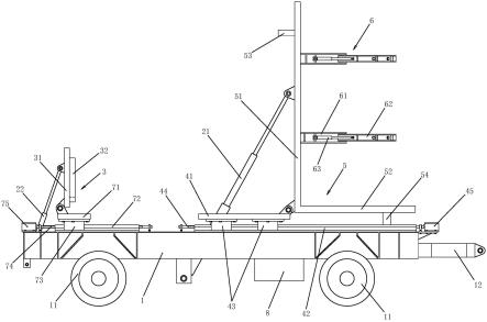 电塔井筒拆装运输用的平板挂车的制作方法