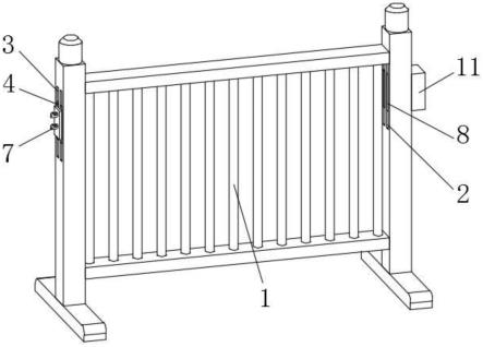 一种配电工程管理用便于拼接的防护栏的制作方法