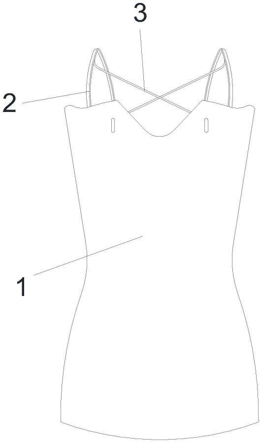 一种胸口防滑落的礼服的制作方法