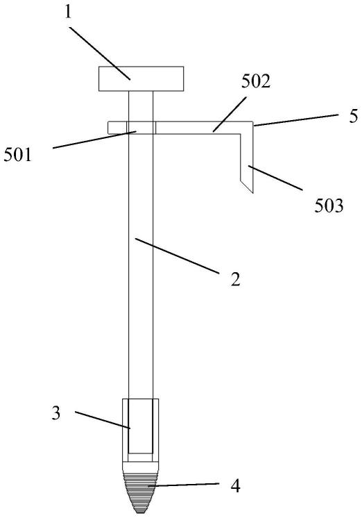 一种分体式土工格栅固定钉的制作方法