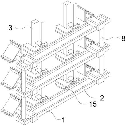 一种高层建筑中附着式升降脚手架的制作方法