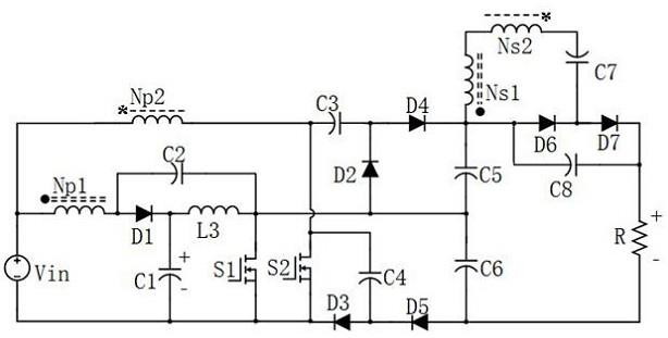 一种基于耦合电感的叠加型变换器及其控制方法与流程