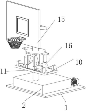 一种电动液压智能篮球架的制作方法