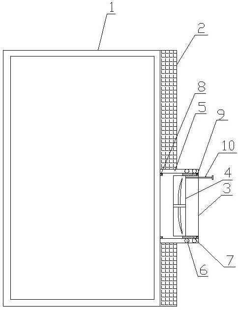 高压柜电缆室门风扇罩结构的制作方法