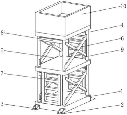 一种防掉落的建筑施工架的制作方法