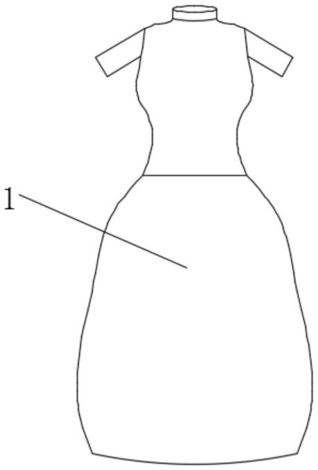 一种具有可拆卸裙撑的裙子的制作方法