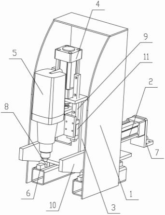 环状风机支架压紧定位钻孔机构的制作方法