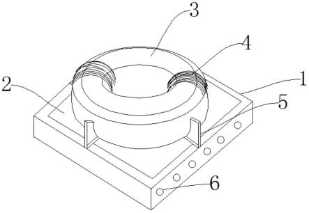 一种底座卡扣安装的环形电感的制作方法