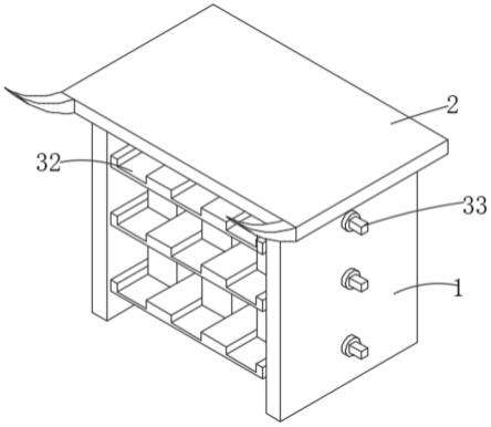 一种类似仿古建筑的骨灰存放架的制作方法