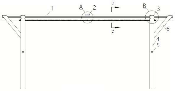 一种钢管拱肋外壁定位中线装置的制作方法