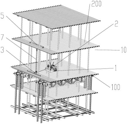 一种爬模集成式物料吊装系统及其施工方法与流程
