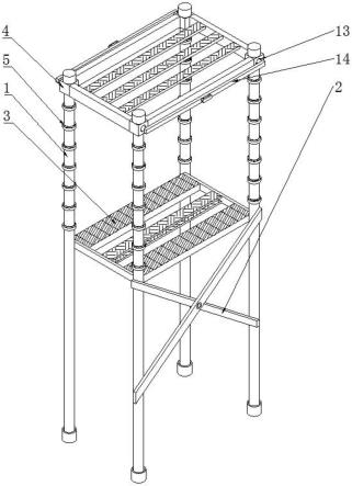 一种钢结构工程用支撑架的制作方法