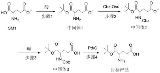 一种L-谷氨酸-α-叔丁脂的合成方法与流程