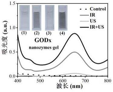 光声增强多重酶活性纳米酶水凝胶的制备方法和应用与流程