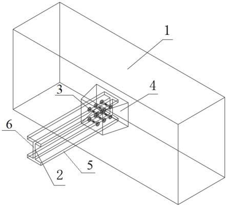 一种钢梁与建筑体的连接结构的制作方法