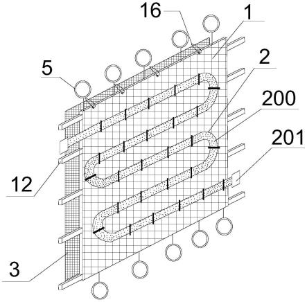 建筑外墙水冷管网结构的制作方法