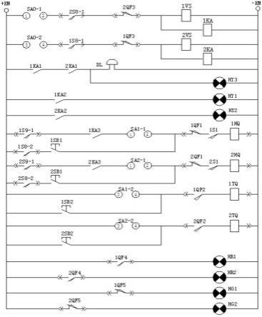 高压单段母线双进线电源控制系统的制作方法