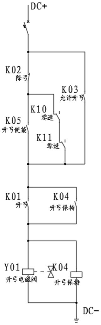 轨道车辆受电弓控制电路、轨道车辆的制作方法