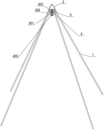 一种金字塔帐篷支撑杆连接座结构的制作方法