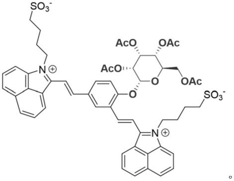 一种基于β-乳糖苷酶响应的近红外一区多功能荧光链接体及制备方法和应用