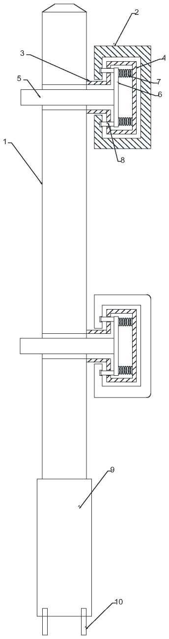 一种钢背竹护栏的制作方法