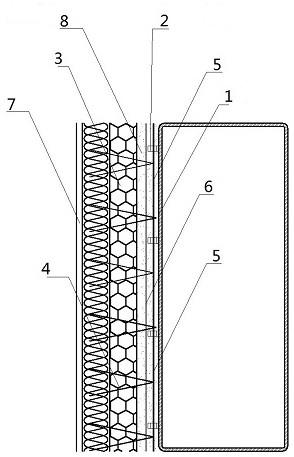 一种钢结构构件与保温装饰一体化连接结构的制作方法