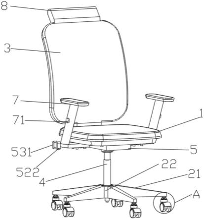 一种重力阻尼制动人体工学椅的制作方法
