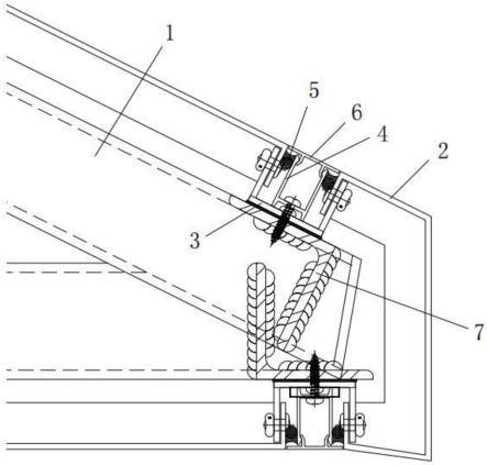 一种绿色建筑幕墙的构件式遮阳板隐藏式填胶结构的制作方法