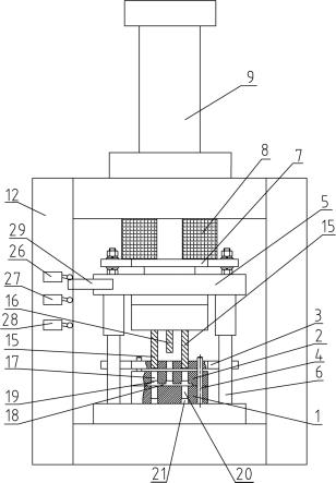 外连接板冲孔装置的制作方法