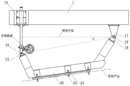 一种用于口框梁定位装配密封涂胶装置的制作方法