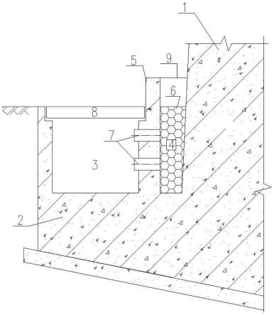 一种一体式带有过滤槽和排水沟的悬臂式挡墙的制作方法