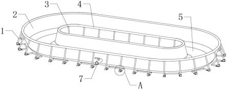 支架鱼池跑道的制作方法