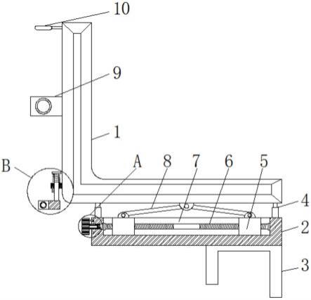 一种具有调节高度功能的圆编机往纱架导纱器的制作方法