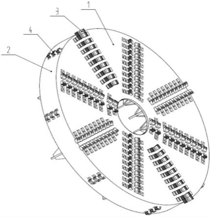 一种泥水平衡式矩形顶管机的刀盘结构的制作方法