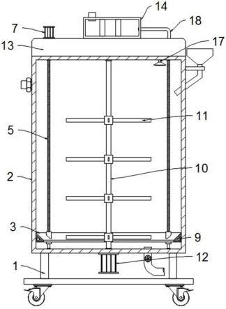 一种装修工程用涂料的移动式搅拌工具的制作方法