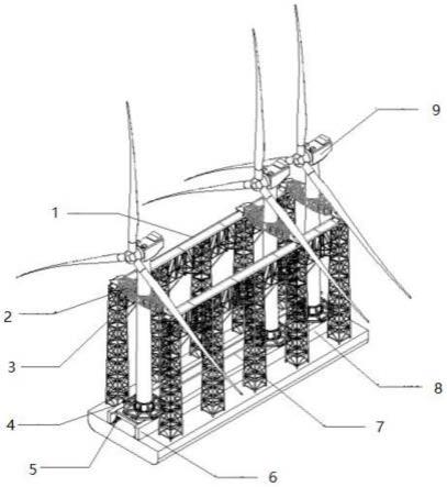 一种大容量海上风机整体平移装置及吊装方法与流程